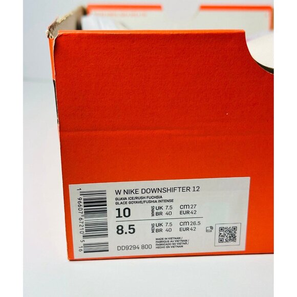 10 Women’s Nike Downshifter 12 Low Guava Ice Rush Fuchsia DD9294 800 - Picture 9 of 9